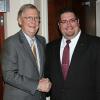 With Senate Majority Leader, Mitch McConnell (KY)