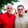 With Vice President Mike Pence (when he was Governor of Indiana)